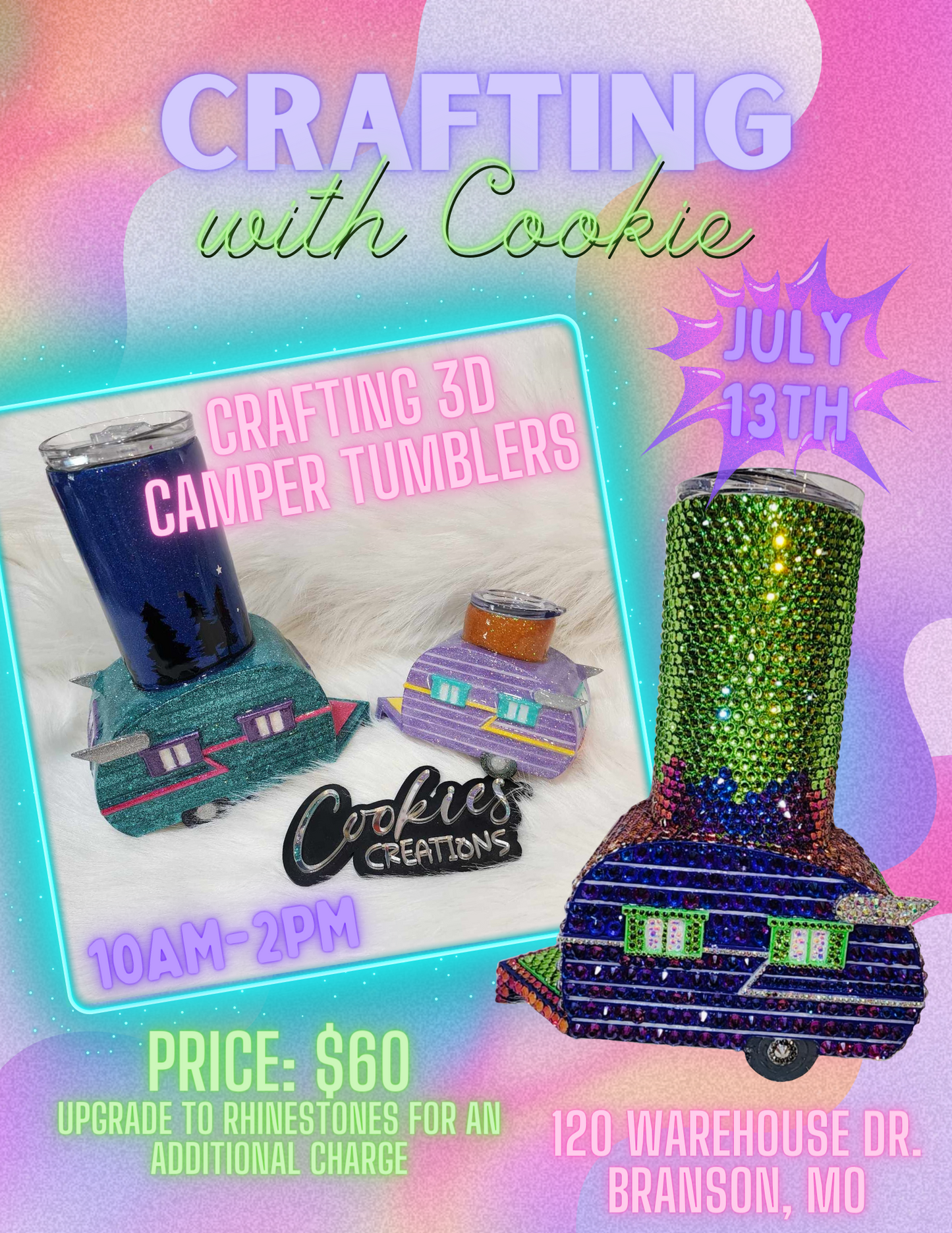 Crafting with Cookie - Sat July 13th, 10am-2pm