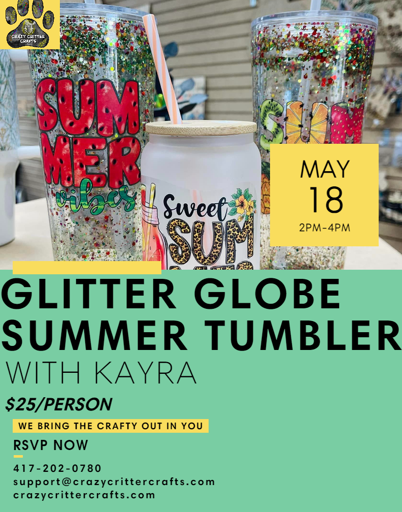 Glitter Globe Summer Tumblers